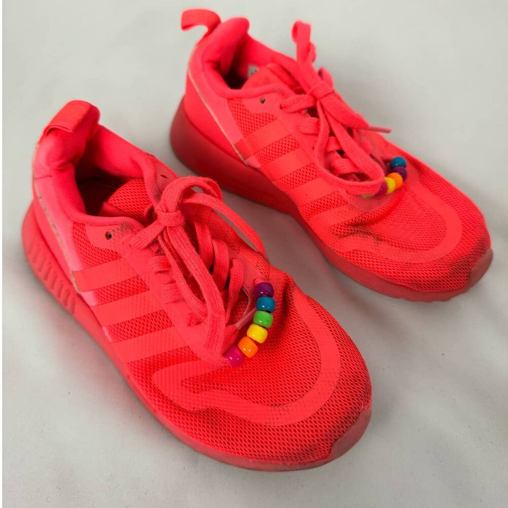 Adidas Multix J Sneakers 'Turbo' Neon Pink/Orange Big Kids Size 13